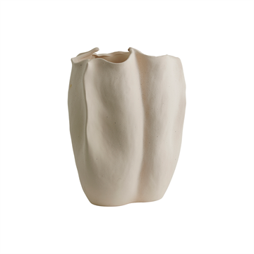 Nordal ISABELA vase i keramik, H36,5 cm, Creme